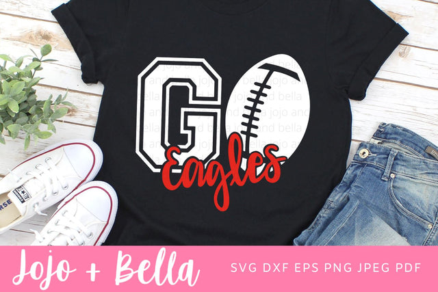 Go Eagles Svg, Eagles Football Svg, Football Svg, SVG T-shirt designs, Eagles Mascot Svg, Cheerleader Svg, Eagles Shirt Svg, Svg Files For Cricut, Sublimation Designs Downloads SVG Jojo&Bella 