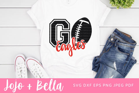Go Eagles Svg, Eagles Football Svg, Football Svg, SVG T-shirt designs, Eagles Mascot Svg, Cheerleader Svg, Eagles Shirt Svg, Svg Files For Cricut, Sublimation Designs Downloads SVG Jojo&Bella 