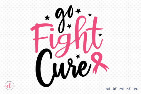 Go Fight Cure SVG, Breast Cancer SVG SVG CraftLabSVG 