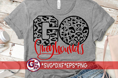 Go Greyhounds Basketball SVG DXF EPS PNG SVG Greedy Stitches 