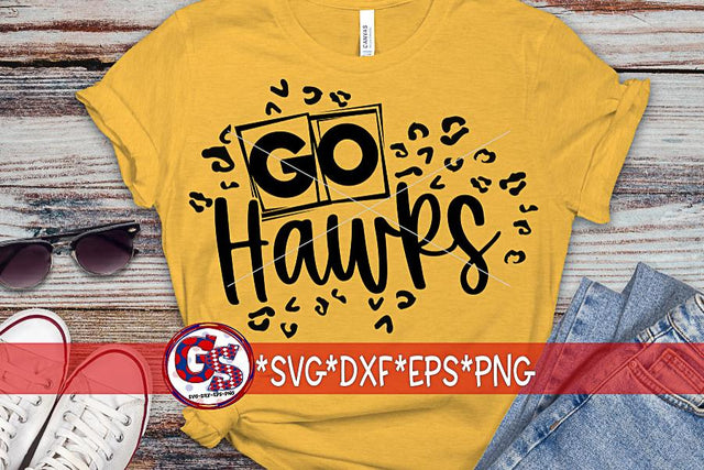 Go Hawks Leopard Print SVG DXF EPS PNG SVG Greedy Stitches 