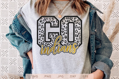 Go Indians Leopard SVG DXF JPG PNG EPS SVG Nanda Bayu 