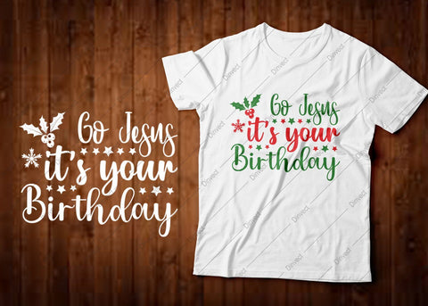 Go Jesus it’s your birthday SVG Cut File, Christmas Shirt SVG, Christmas SVG, Funny Christmas Shirt SVG, Kids Christmas SVG, Merry and Bright SVG SVG Dinvect 
