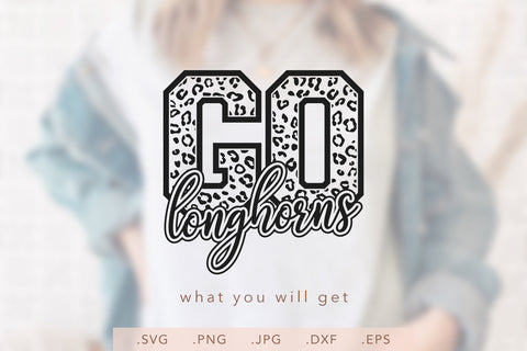 Go Longhorns Leopard SVG DXF JPG PNG EPS SVG Nanda Bayu 