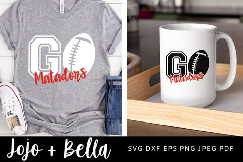 Go Matador Svg, Matador Football Svg, Football Svg, SVG T-shirt designs, Matador Mascot Svg, Cheerleader Svg, Matador Shirt Svg, Svg Files For Cricut, Sublimation Designs Downloads SVG Jojo&Bella 
