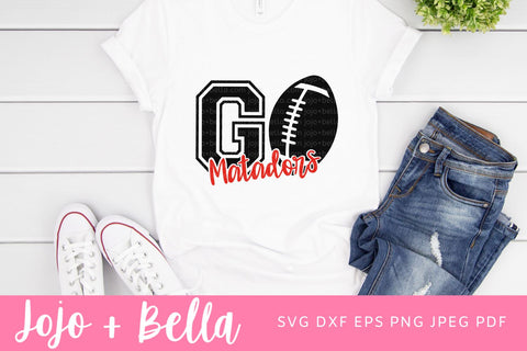 Go Matador Svg, Matador Football Svg, Football Svg, SVG T-shirt designs, Matador Mascot Svg, Cheerleader Svg, Matador Shirt Svg, Svg Files For Cricut, Sublimation Designs Downloads SVG Jojo&Bella 