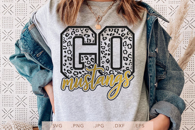 Go Mustangs Leopard SVG DXF JPG PNG EPS SVG Nanda Bayu 