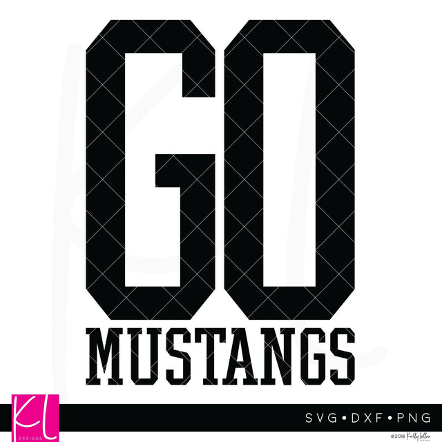 Go Mustangs SVG Kelly Lollar Designs 