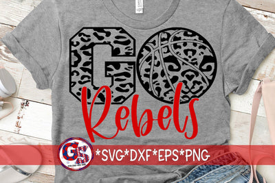 Go Rebels Basketball SVG DXF EPS PNG SVG Greedy Stitches 