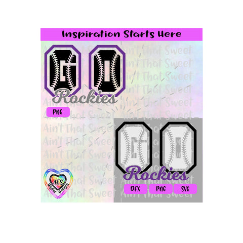 Go Rockies Sports | Baseball - Transparent PNG SVG DXF - Silhouette, Cricut, ScanNCut SVG Aint That Sweet 