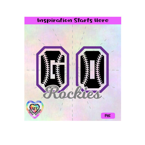 Go Rockies Sports | Baseball - Transparent PNG SVG DXF - Silhouette, Cricut, ScanNCut SVG Aint That Sweet 