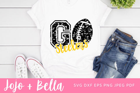 Go Steelers Svg, Steelers Football Svg, Football Svg, Grunge SVG T-shirt designs, Steelers Mascot Svg, Cheerleader Svg, Steelers Shirt Svg, Svg Files For Cricut, Sublimation Designs Downloads. SVG Jojo&Bella 
