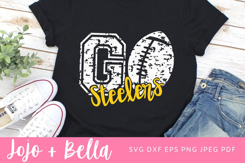 Go Steelers Svg, Steelers Football Svg, Football Svg, Grunge SVG T-shirt designs, Steelers Mascot Svg, Cheerleader Svg, Steelers Shirt Svg, Svg Files For Cricut, Sublimation Designs Downloads. SVG Jojo&Bella 