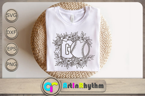 Go Svg, Floral Softball Svg, Softball Svg, Softball Svg Files, Sports Svg SVG Artinrhythm shop 