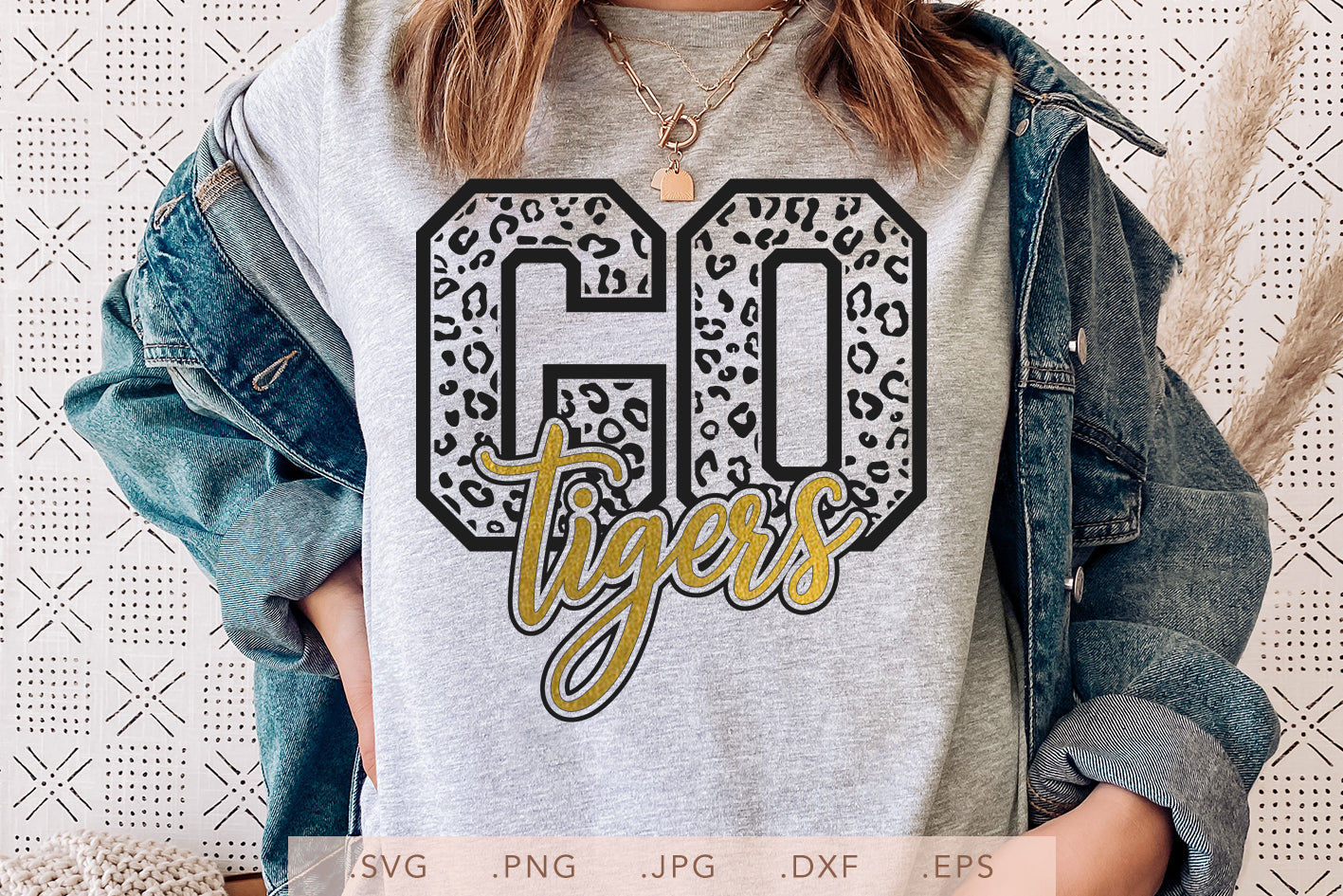 Leopard Go Tigers SVG Cut File, Instant Download
