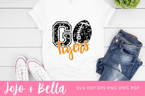 Go Tigers Svg, Tigers Football Svg, Football Svg, Grunge SVG T-shirt designs, Steelers Mascot Svg, Cheerleader Svg, Steelers Shirt Svg, Svg Files For Cricut, Sublimation Designs Downloads SVG Jojo&Bella 