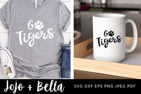 Go Tigers Svg Paw Svg Tigers Svgcommercial Use Football 