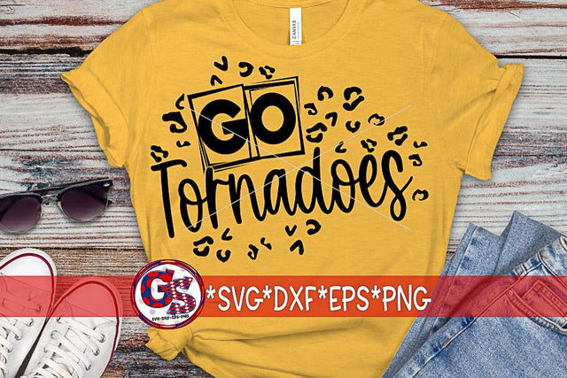 Go Tornadoes Leopard Print SVG DXF EPS PNG SVG Greedy Stitches 