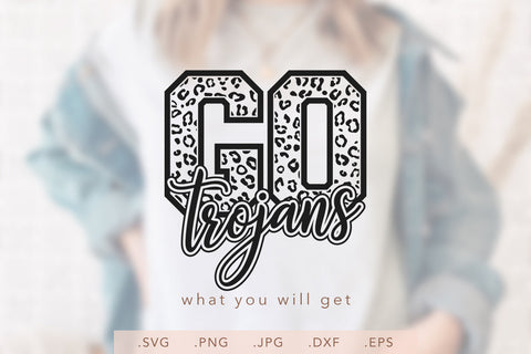 Go Trojans Leopard SVG DXF JPG PNG EPS SVG Nanda Bayu 