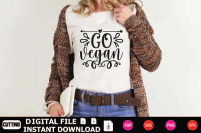 Go Vegan SVG Shahin alam 