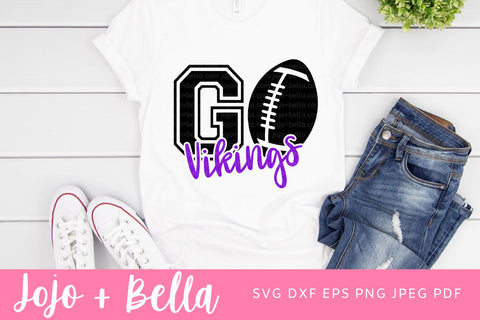 Go Vikings Svg, Vikings Football Svg, Football Svg, Grunge SVG T-shirt designs, Vikings Mascot Svg, Cheerleader Svg, Vikings Shirt Svg, Svg Files For Cricut, Sublimation Designs Downloads SVG Jojo&Bella 