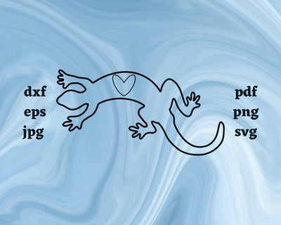 Goanna Heart SVG Cut File SVG Northern Light SVG 