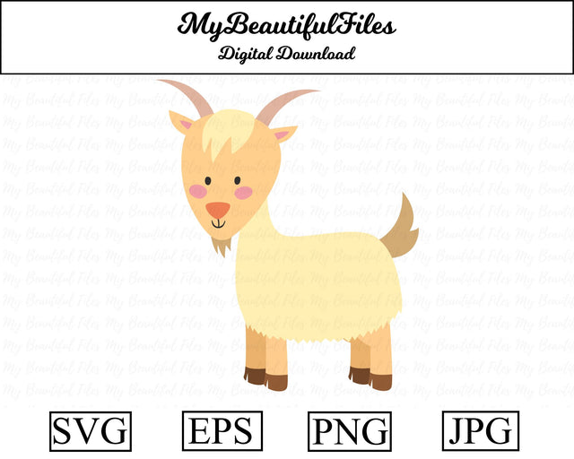 goat - Animal SVG MyBeautifulFiles 