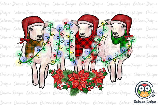 Goat Christmas PNG Sublimation Sublimation Owlsome.Designs 