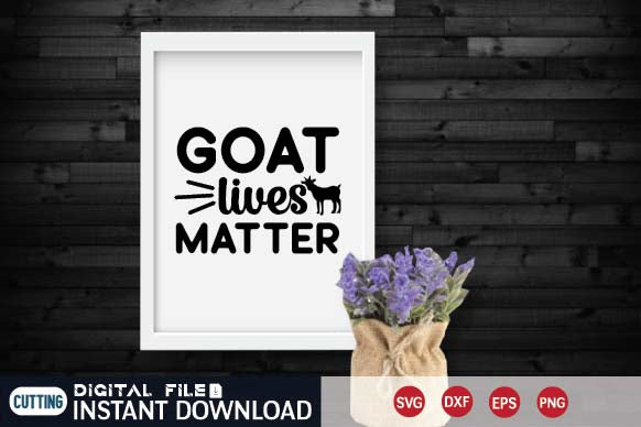 goat lives matter SVG designer krishna 