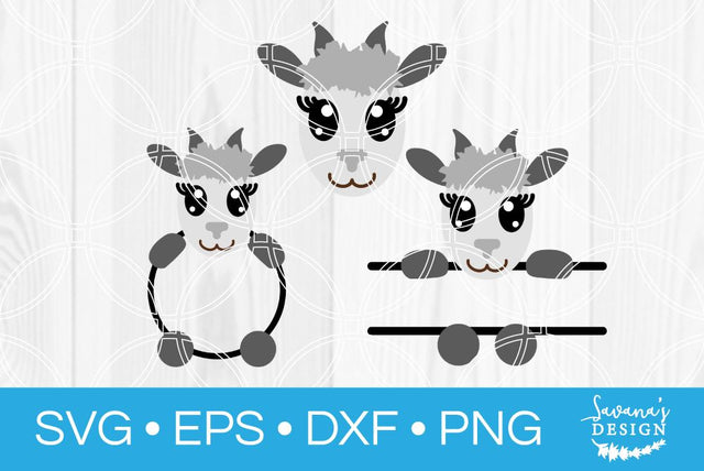 Goat Monogram Bundle SVG SavanasDesign 