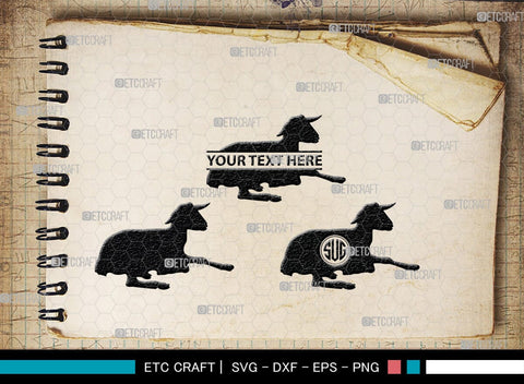 Goat Monogram, Goat Silhouette, Goat SVG, Show Goat Svg, Farm Animal Svg, Boer Goat Svg, SB00271 SVG ETC Craft 