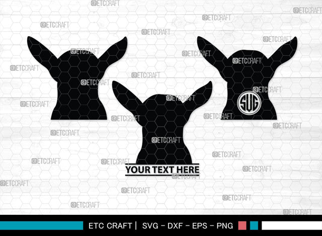 Goat Monogram, Goat Silhouette, Goat SVG, Show Goat Svg, Farm Animal Svg, Boer Goat Svg, SB00271 SVG ETC Craft 