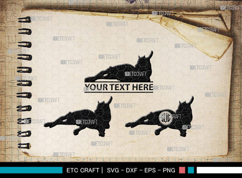 Goat Monogram, Goat Silhouette, Goat SVG, Show Goat Svg, Farm Animal Svg, Boer Goat Svg, SB00271 SVG ETC Craft 