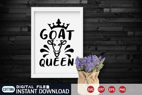 goat queen SVG designer krishna 