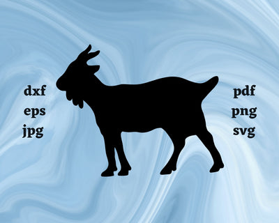 Goat SVG Cut File SVG Northern Light SVG 