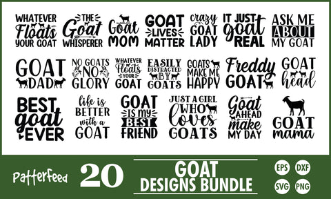 Goat SVG Designs Bundle SVG PatternFeed8 
