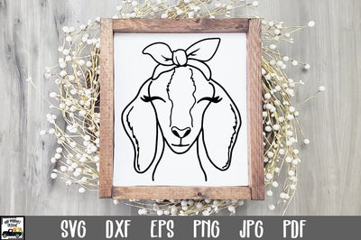 Goat SVG File - Nubian Goat with Bandana SVG Cut File SVG Old Market 