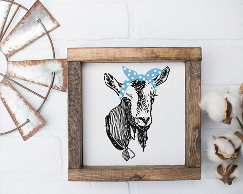 Goat with Bandana SVG So Fontsy Design Shop 