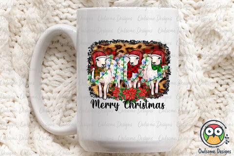 Goats Merry Christmas PNG Sublimation Sublimation Owlsome.Designs 