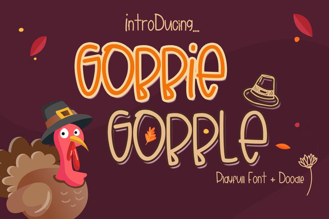 Gobbie Gobble Font Dm Letter Studio 