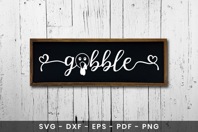 Gobble Cut File, Thanksgiving Sign SVG SVG CraftLabSVG 