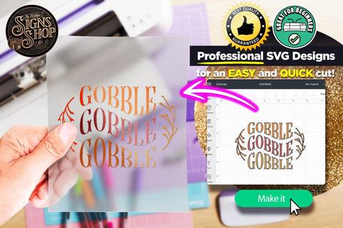 Gobble, gobble | FALL SVG Sign SVG The Vintage Signs Shop 