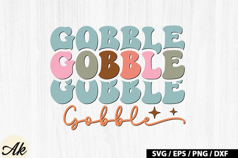 Gobble gobble gobble Retro SVG SVG akazaddesign 