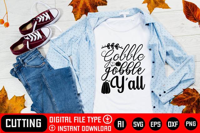 Gobble Gobble Y'all SVG CraftlabSvg29 