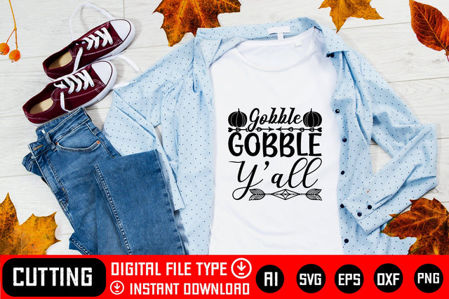 Gobble Gobble Y'all SVG CraftlabSvg29 