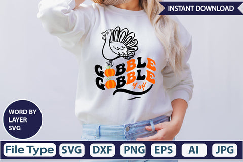 Gobble Gobble Y'all SVG Cut File SVG DesignPlante 503 