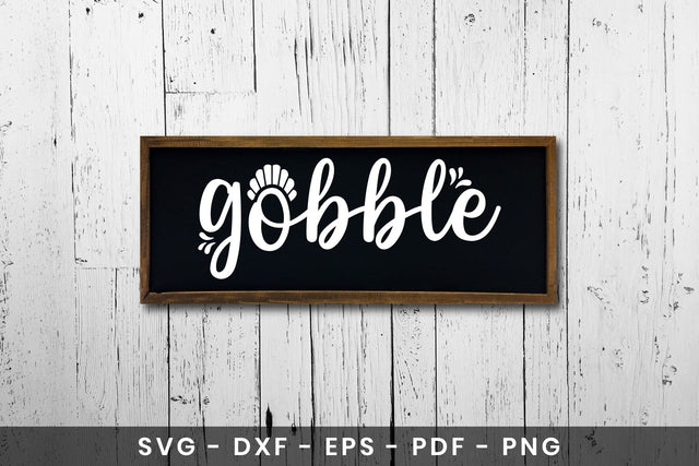Gobble SVG - Thanksgiving Sign SVG SVG CraftLabSVG 