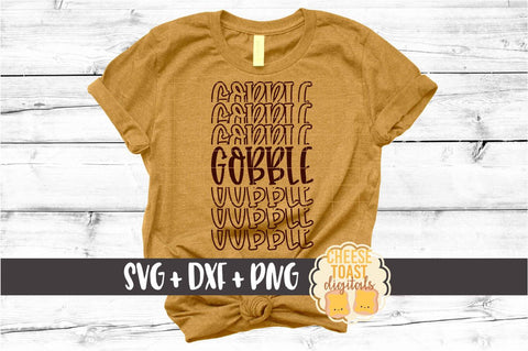 Gobble - Thanksgiving Mirror Word SVG PNG DXF Cut Files SVG Cheese Toast Digitals 