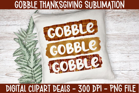Gobble Thanksgiving Sublimation Design - DIY Crafters - Fall PNG Download Sublimation Digital Clipart Deals 