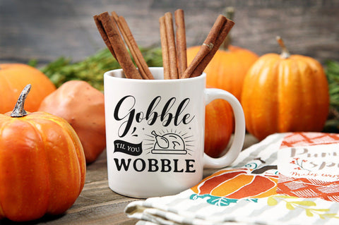Gobble Til You Wobble, Thanksgiving SVG Design SVG futivesvg 